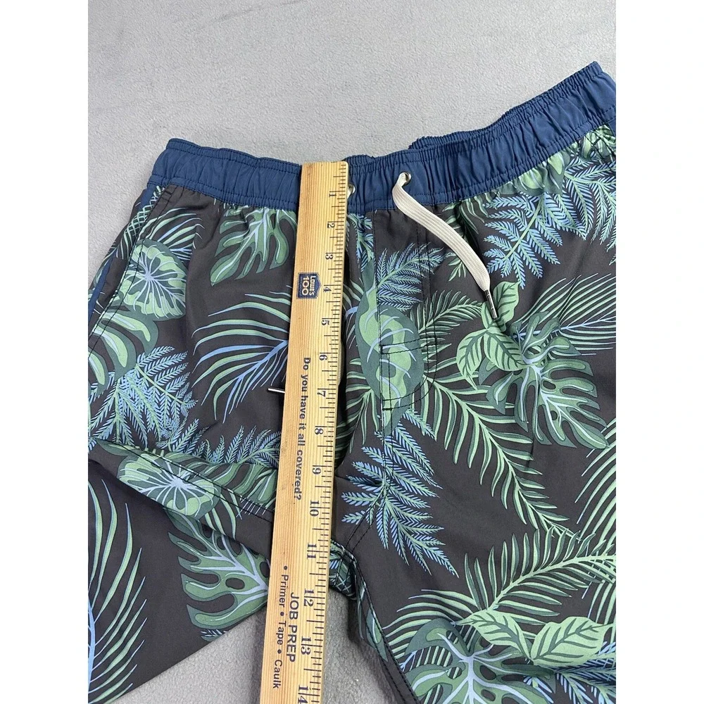 Fair Harbor Shorts Mens Medium Swim Green Tropical‎ Palm 8